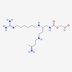 2-Oxoethyl (4-(((R)-3-aminobutyl)amino)-2-((6-guanidinohexyl)amino)butyl)carbamate