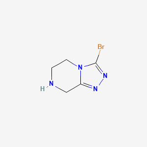 molecular formula C5H7BrN4 B1289506 3-Bromo-5,6,7,8-tetrahydro-[1,2,4]triazolo[4,3-a]pyrazine CAS No. 903130-08-5
