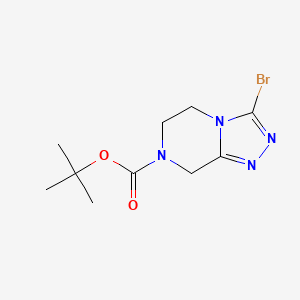 tert-butyl 3-Bromo-5,6-dihydro-[1,2,4]triazolo[4,3-a]pyrazine-7(8H)-carboxylate