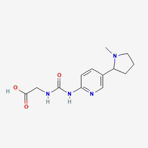 Glycine, N-[[[5-(1-methyl-2-pyrrolidinyl)-2-pyridinyl]amino]carbonyl]-