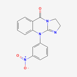 10-(3-Nitrophenyl)-2,10-dihydroimidazo[2,1-b]quinazolin-5(3H)-one