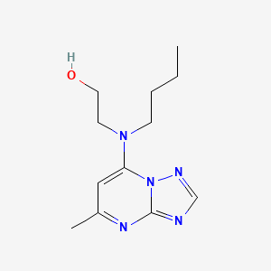 2-[Butyl(5-methyl[1,2,4]triazolo[1,5-a]pyrimidin-7-yl)amino]ethan-1-ol