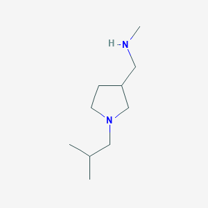 molecular formula C10H22N2 B1289510 1-(1-Isobutylpyrrolidin-3-YL)-N-methylmethanamine CAS No. 887405-45-0