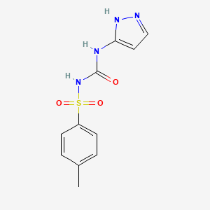 4-Methyl-N-[(1H-pyrazol-5-yl)carbamoyl]benzene-1-sulfonamide