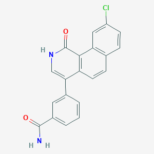 3-(9-Chloro-1-oxo-1,2-dihydrobenzo[h]isoquinolin-4-yl)benzamide