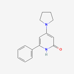 6-Phenyl-4-(pyrrolidin-1-yl)pyridin-2(1H)-one