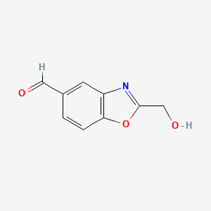 2-(Hydroxymethyl)benzo[d]oxazole-5-carboxaldehyde