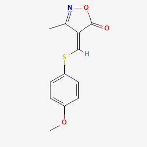 (E)-4-(((4-Methoxyphenyl)thio)methylene)-3-methylisoxazol-5(4H)-one