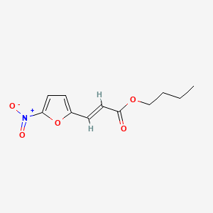 molecular formula C11H13NO5 B12895174 Butyl 3-(5-nitrofuran-2-yl)acrylate CAS No. 90147-19-6