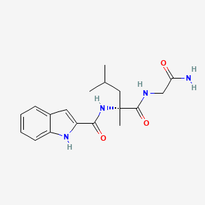 N-(1H-Indole-2-carbonyl)-2-methyl-D-leucylglycinamide