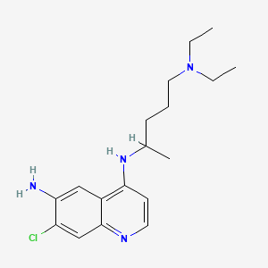 6-Amino-7-chloro-4-((4-(diethylamino)-1-methylbutyl)amino)quinoline diphosphate