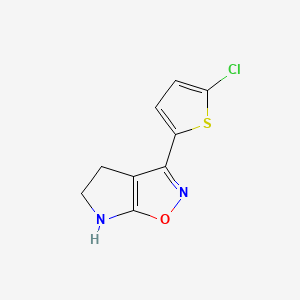 3-(5-Chlorothiophen-2-yl)-5,6-dihydro-4H-pyrrolo[3,2-d]isoxazole