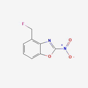 molecular formula C8H5FN2O3 B12895196 4-(Fluoromethyl)-2-nitrobenzo[d]oxazole 