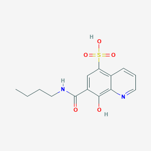 7-(Butylcarbamoyl)-8-hydroxyquinoline-5-sulfonic acid