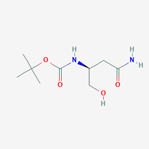 (S)-tert-Butyl (4-amino-1-hydroxy-4-oxobutan-2-yl)carbamate