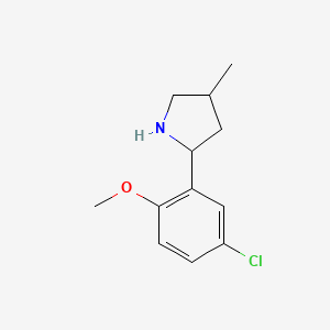 2-(5-Chloro-2-methoxyphenyl)-4-methylpyrrolidine