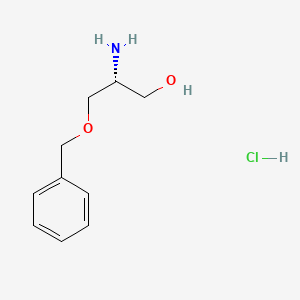 molecular formula C10H16ClNO2 B1289522 (R)-2-amino-3-(benzyloxy)propan-1-ol hydrochloride CAS No. 58577-95-0