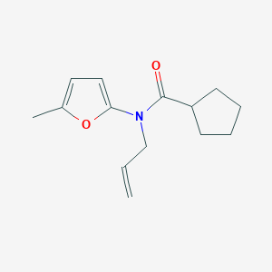 N-(5-Methylfuran-2-yl)-N-(prop-2-en-1-yl)cyclopentanecarboxamide