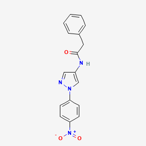 N-(1-(4-Nitrophenyl)-1H-pyrazol-4-yl)-2-phenylacetamide