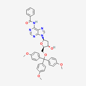 N-(9-((2R,4S,5R)-4-Hydroxy-5-((tris(4-methoxyphenyl)methoxy)methyl)tetrahydrofuran-2-yl)-9H-purin-6-yl)benzamide