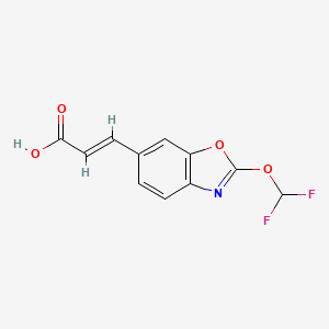 2-(Difluoromethoxy)benzo[d]oxazole-6-acrylic acid