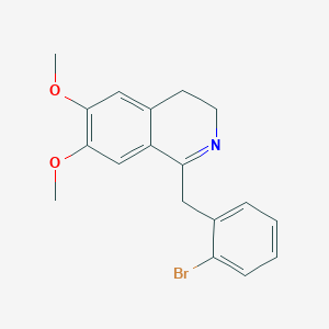 1-[(2-Bromophenyl)methyl]-6,7-dimethoxy-3,4-dihydroisoquinoline