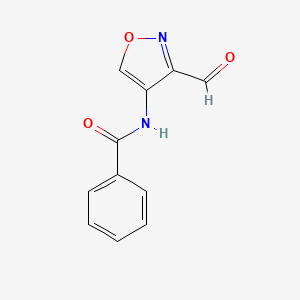 molecular formula C11H8N2O3 B12895264 N-(3-formylisoxazol-4-yl)benzamide CAS No. 87149-85-7