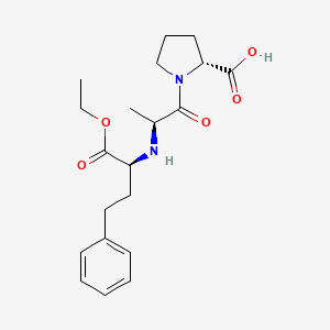 molecular formula C20H28N2O5 B12895285 N-[(2S)-1-Ethoxy-1-oxo-4-phenylbutan-2-yl]-L-alanyl-D-proline CAS No. 649756-01-4