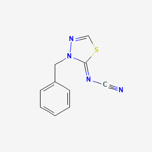 (3-Benzyl-1,3,4-thiadiazol-2(3H)-ylidene)cyanamide