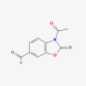 3-Acetyl-2-oxo-2,3-dihydro-1,3-benzoxazole-6-carbaldehyde