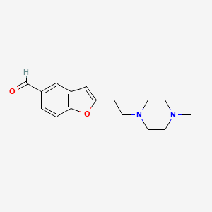 2-[2-(4-Methylpiperazin-1-yl)ethyl]-1-benzofuran-5-carbaldehyde