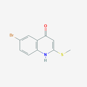 4(1H)-Quinolinone, 6-bromo-2-(methylthio)-