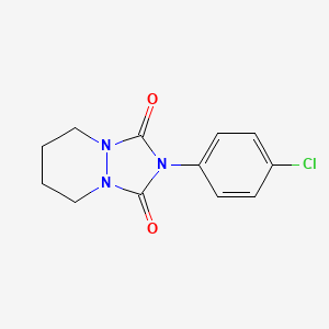 1H-(1,2,4)Triazolo(1,2-a)pyridazine-1,3(2H)-dione, tetrahydro-2-(4-chlorophenyl)-