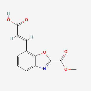 2-(Methoxycarbonyl)benzo[d]oxazole-7-acrylic acid