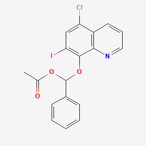 ((5-Chloro-7-iodoquinolin-8-yl)oxy)(phenyl)methyl acetate