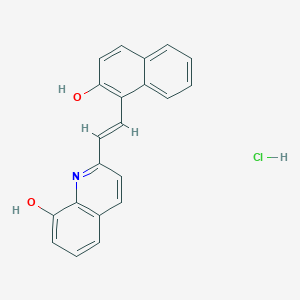 2-(2-(2-Hydroxynaphthalen-1-yl)vinyl)quinolin-8-ol hydrochloride