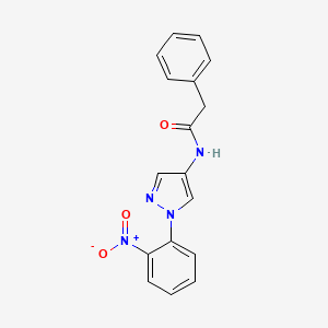 N-(1-(2-Nitrophenyl)-1H-pyrazol-4-yl)-2-phenylacetamide