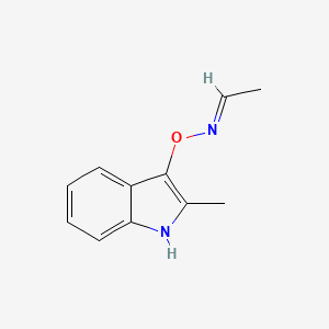 (E)-Acetaldehyde O-(2-methyl-1H-indol-3-yl) oxime