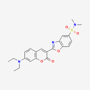 5-Benzoxazolesulfonamide, 2-[7-(diethylamino)-2-oxo-2H-1-benzopyran-3-yl]-N,N-dimethyl-