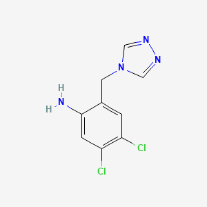 4,5-Dichloro-2-[(4H-1,2,4-triazol-4-yl)methyl]aniline