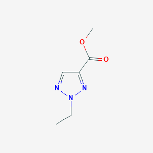 molecular formula C6H9N3O2 B1289548 methyl 2-ethyl-2H-1,2,3-triazole-4-carboxylate CAS No. 215868-68-1
