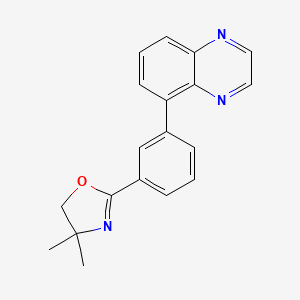 4,4-Dimethyl-2-(3-(quinoxalin-5-yl)phenyl)-4,5-dihydrooxazole