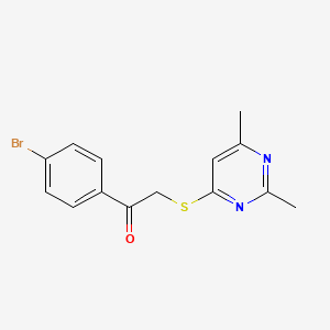 1-(4-Bromophenyl)-2-[(2,6-dimethylpyrimidin-4-yl)sulfanyl]ethan-1-one