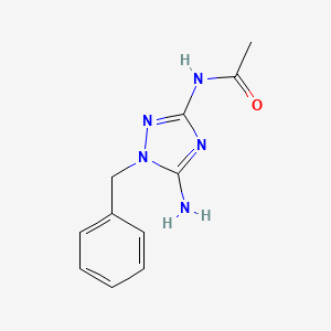 molecular formula C11H13N5O B12895512 N-(5-Amino-1-benzyl-1H-1,2,4-triazol-3-yl)acetamide CAS No. 908301-61-1