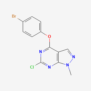 4-(4-Bromophenoxy)-6-chloro-1-methylpyrazolo[3,4-d]pyrimidine