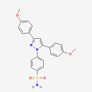 Benzenesulfonamide, 4-[3,5-bis(4-methoxyphenyl)-1H-pyrazol-1-yl]-