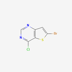 molecular formula C6H2BrClN2S B1289557 6-溴-4-氯噻吩并[3,2-D]嘧啶 CAS No. 225385-03-5