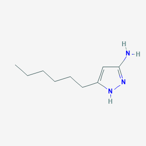 5-hexyl-1H-pyrazol-3-amine