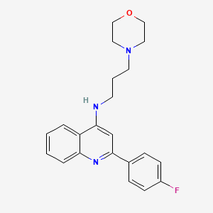 4-Quinolinamine, 2-(4-fluorophenyl)-N-[3-(4-morpholinyl)propyl]-