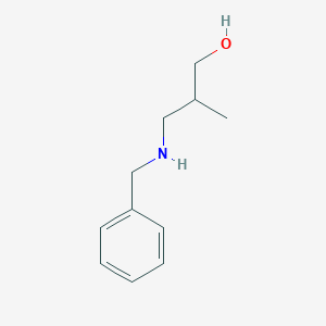 molecular formula C11H17NO B1289560 3-(苯甲氨基)-2-甲基丙醇-1 CAS No. 858834-71-6